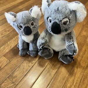 Gray Koala Plush Toy Set
